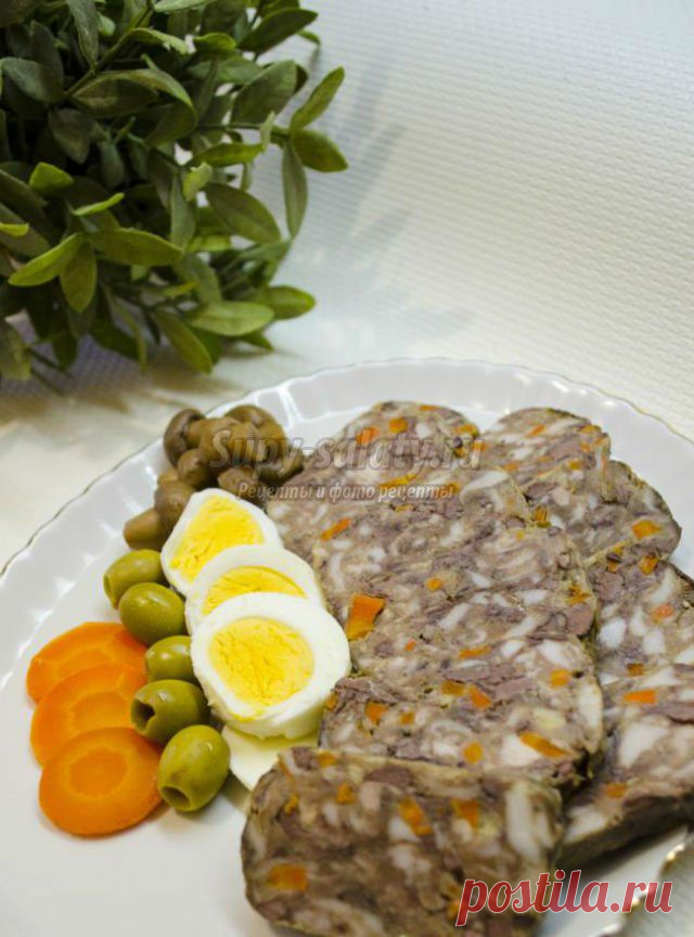 Зельц из индюшиной печени к Пасхе. Рецепт с пошаговыми фото