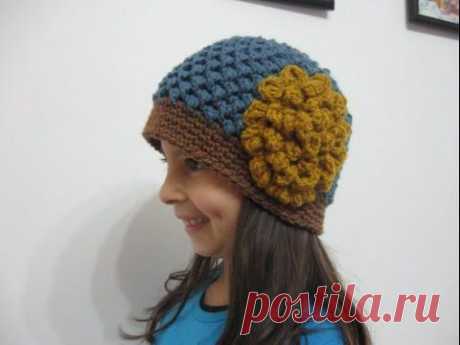 Butterfly Stitch Beanie - Crochet Tutorial - REDONE in HD