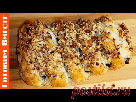 Шоколад в слоеном тесте. Самый быстрый десерт к чаю