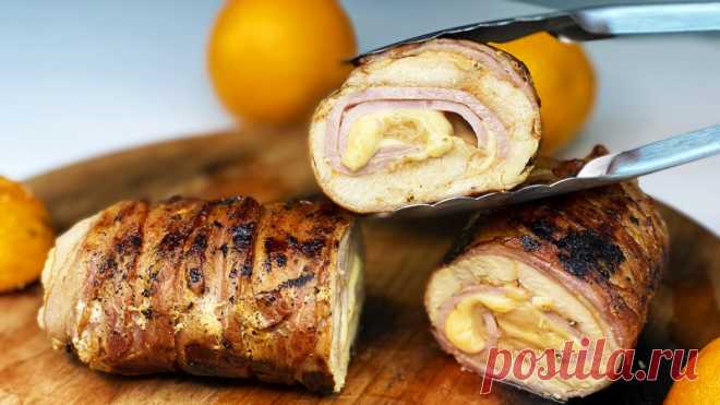 Кордон блю из курицы - Изумительное мясо на праздничный стол! Этот рецепт покорил миллион сердец! Что приготовить из курицы на праздничный стол? Предлагаю восхитительный рецепт Кордон блю из куриной грудки. Готовить одно удовольствие - очень легко и просто. Такой прекрасный мясной рулет покорит каждого. Вкусно даже на второй день. Это универсальное блюдо - закуска на праздник, сытный...