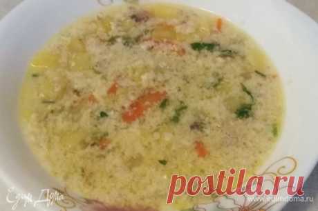Яично-куриный суп, рецепт с ингредиентами: курица, вода, картофель