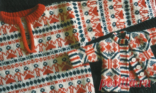 Схемка к жаккардовой кофточке