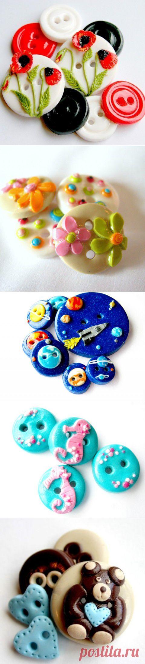 Дизайнерские пуговки - пластика
