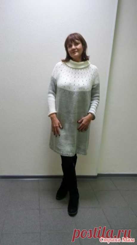Платье на круглой кокетке - Вязание - Страна Мам