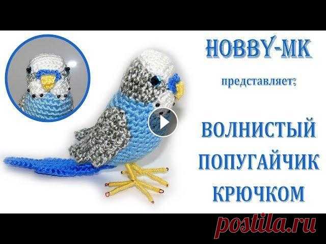 Волнистый попугайчик крючком - авторский видео МК Этот видео МК создан мной по просьбе подписчиков. Описание волнистого попугая для вязания крючком принадлежит лично мне. Придумался и связался очень б...