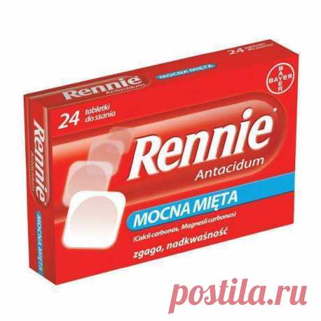 RENNIE Antacidum x 24 tablets heartburn, indigestion, flatulence and feelings after eating