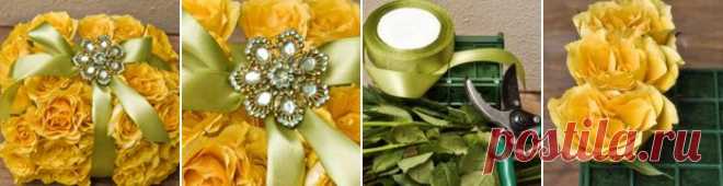 Создаем композицию из живых роз | DiscoverWedding.ru