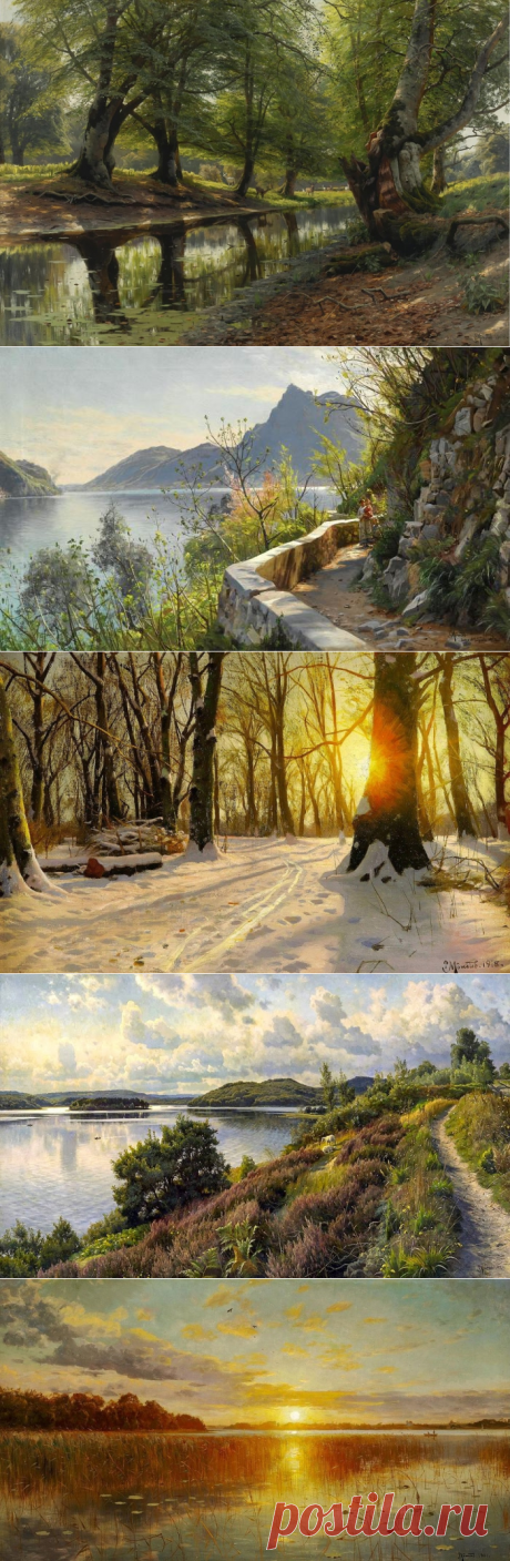 Пейзажи датского мастера PEDER MORK MONSTED