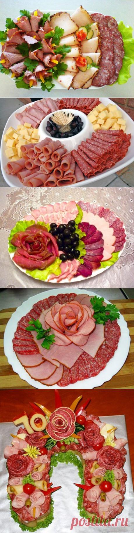 Красивое оформление мясных нарезок: идеи и примеры / Простые рецепты