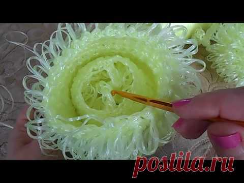 Антицеллюлитная мочалка своими руками / Мастер класс