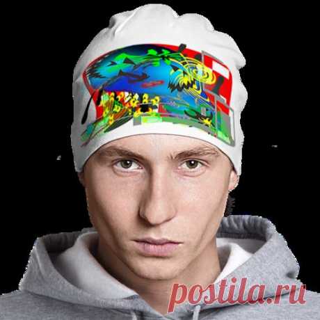 Шапка &quot;Золотая клетка&quot; от Printissimo - Printio