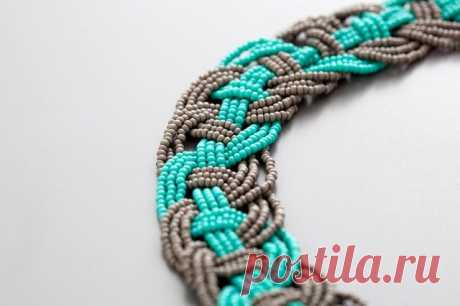 Woven Bead Statement Necklace - DIY - AllDayChic