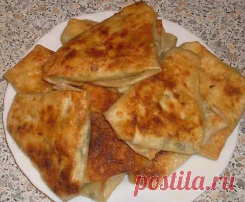 Уголки с сыром и зеленью из теста "Брик" | Четыре вкуса