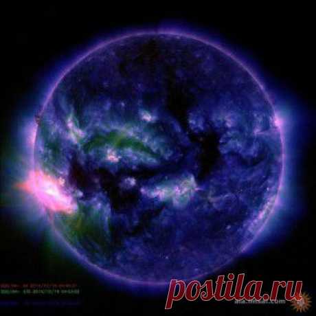 Солнце взорвалось вспышкой Х-класса