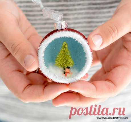 Винтажная новогодняя игрушка своими руками