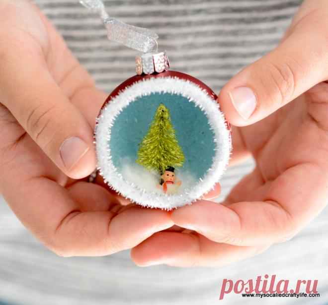 Винтажная новогодняя игрушка своими руками