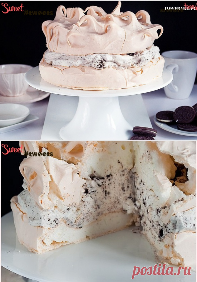 Торт-безе с печеньем Орео | Sweet Twittes