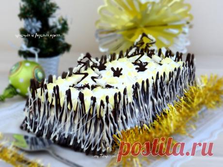 Торт зимний Новогодний.