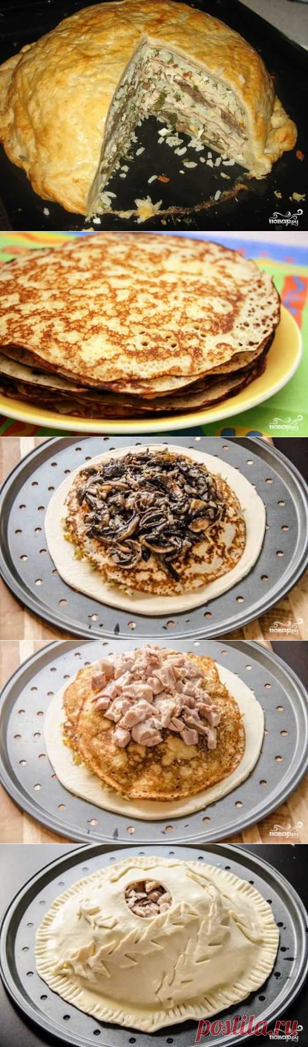 Курник из слоеного теста - пошаговый кулинарный рецепт на Повар.ру