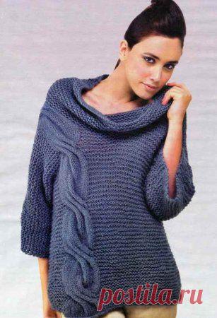 Джемпер темно-серого цвета