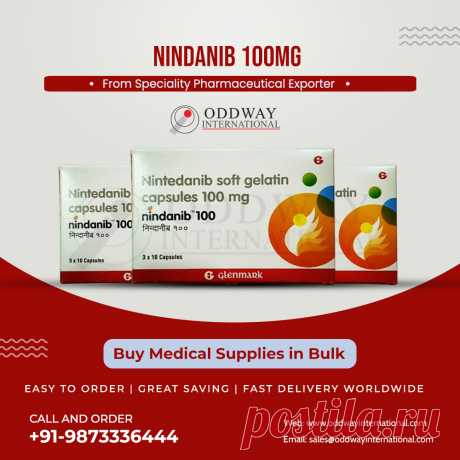 Nindanib 100mg Capsule - это лекарство от рака. Нинтеданиб 100 мг в капсулах предотвращает образование аберрантных белков.
стимулирование роста раковых клеток. Это поможет остановить или уменьшить распространение
раковых клеток.

Купите нинданиб 100 мг онлайн в Oddway International для лечения идиопатического легочного фиброза и немелкоклеточного рака легких.
Нажмите на ссылку, чтобы узнать больше