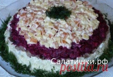 ВКУСНЫЙ СЛОЕНЫЙ САЛАТ С СЕЛЕДКОЙ РЕЦЕПТ | Рецепты вкусных салатов