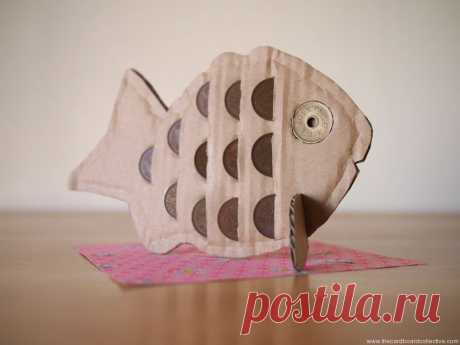 Cardboard Coin Bank | THE CARDBOARD COLLECTIVE
