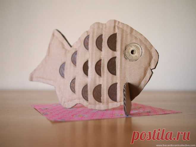 Cardboard Coin Bank | THE CARDBOARD COLLECTIVE