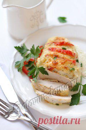 Рецепт: Куриная грудка в сметанном соусе