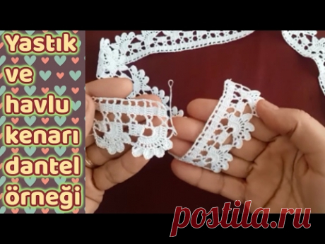 Красивая ажурная кайма крючком,видео мастер-классы.