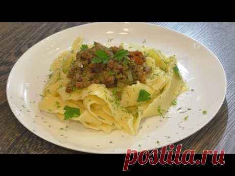 Домашняя лапша.  Homemade noodles.