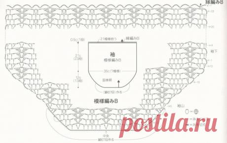 Интересные японские жакетики крючком и схемы | Вязалки Веселого Хомяка | Яндекс Дзен