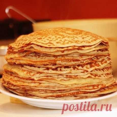 Домашние тонкие блинчики, пошаговый рецепт с фото