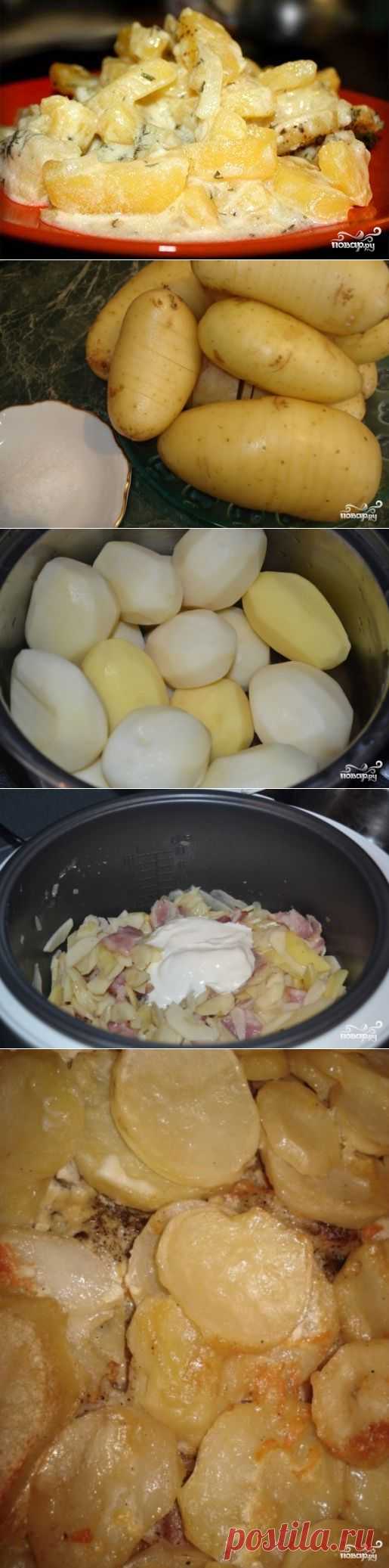 Картошка в сметане в мультиварке - пошаговый кулинарный рецепт на Повар.ру