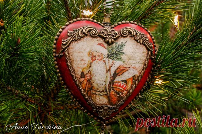 Декор интерьерных новогодних украшений