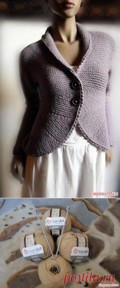 Жакет укороченными рядами. Вяжем он-лайн - Вяжем вместе он-лайн - Страна Мам