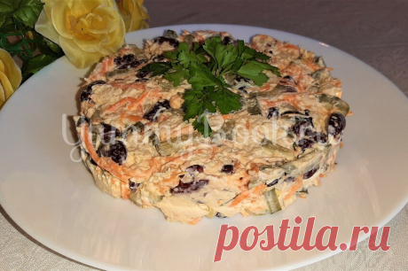 Салат с курицей, фасолью и морковью по-корейски - простой и вкусный рецепт с пошаговыми фото Как приготовить салат с курицей, фасолью и морковью по-корейски. Пошаговый рецепт с фотографиями, подробным описанием и ингредиентами.
