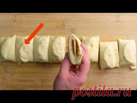 Всего 2 яблока и тесто. Попробуем этот десерт? Обязательно!