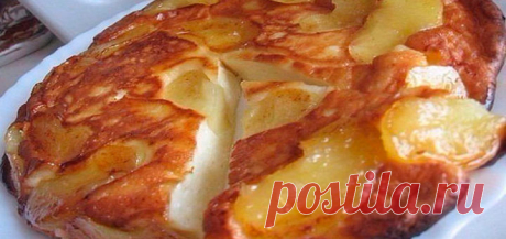 Творожная запеканка с яблоками