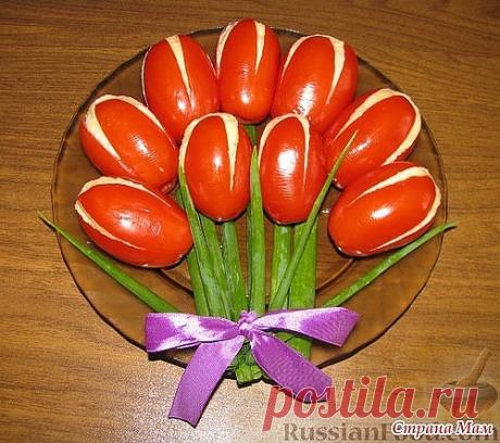 Тюльпаны бывают разные...Белые, желтые, красные....А ещё - вкусные!!!..