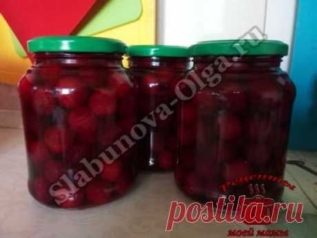 Консервированная вишня, дополнение к мясу