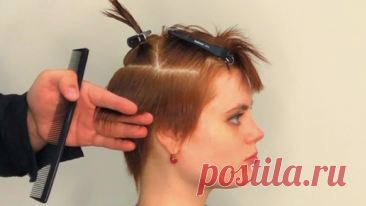 КОРОТКАЯ СТРИЖКА С КОРОТКОЙ ЧЕЛКОЙ НА ТОРЧАЩИЕ ВОЛОСЫ | Hair Constructor | Дзен
