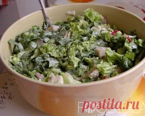 Салат с копченой рыбой