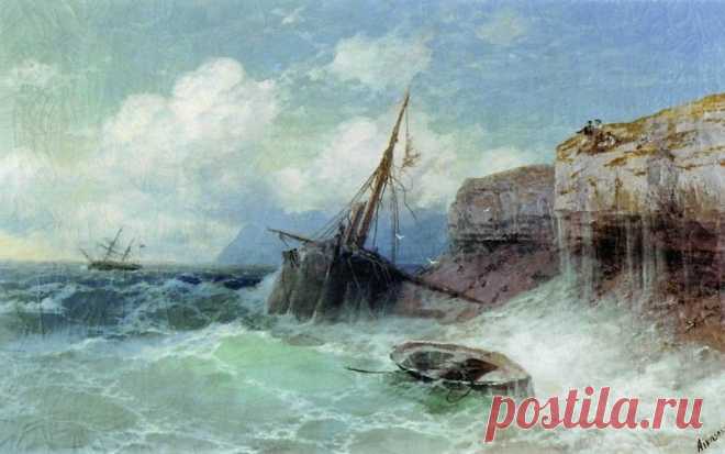 Буря на море 1880 63х98. Иван Константинович Айвазовский. Описание картины, скачать репродукцию.