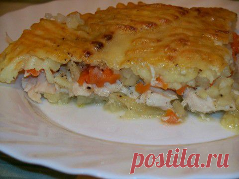 Запеканка с курицей. Кухня для лентяев.:)))