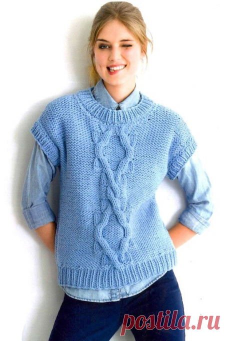 ПОДБОРКА ЖИЛЕТОВ И БЕЗРУКАВОК СПИЦАМИ. ЖИЛЕТЫ, БЕЗРУКАВКИ СО СХЕМАМИ И ОПИСАНИЕМ. | Вязание спицами. Рукоделие. | Дзен