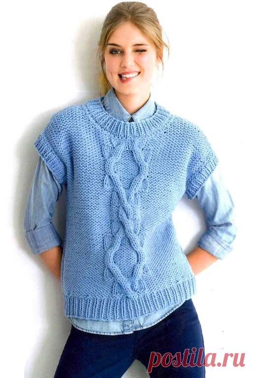 ПОДБОРКА ЖИЛЕТОВ И БЕЗРУКАВОК СПИЦАМИ. ЖИЛЕТЫ, БЕЗРУКАВКИ СО СХЕМАМИ И ОПИСАНИЕМ. | Вязание спицами. Рукоделие. | Дзен