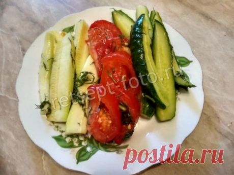 Овощи маринованные в пакете. Рецепт