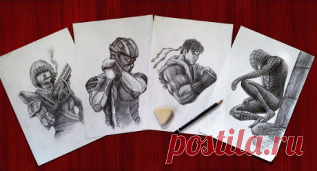 Sketches of the characters - layout # 01
Скоротечные эскизы персонажей - компоновка №1 =)
&quot;Copies 2014&quot;