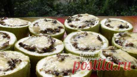 Кабачки, запеченные с грибами – рецепт с фото от Лиги Кулинаров, пошаговый рецепт